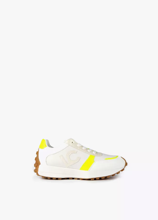 Neon scales sneakers