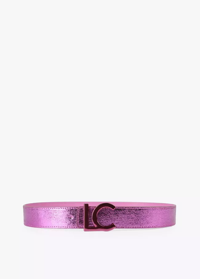 Reversible metallic belt