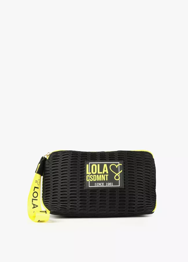 Trousse résille logo fluo