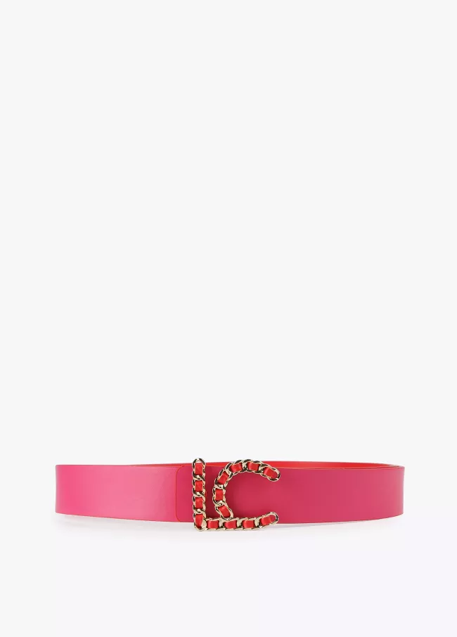 Ceinture boucle LC tressée