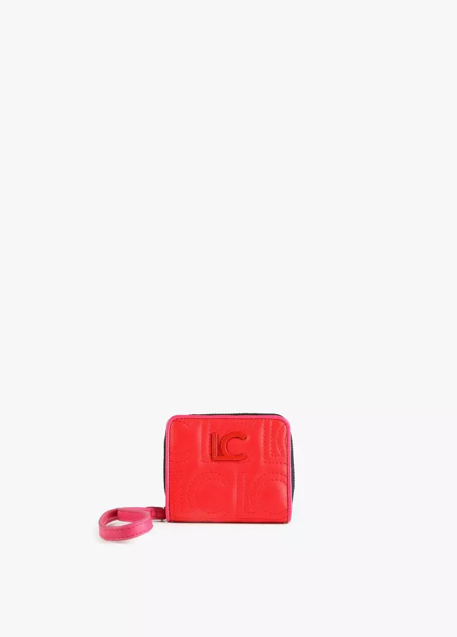 Porta-moedas bicolor