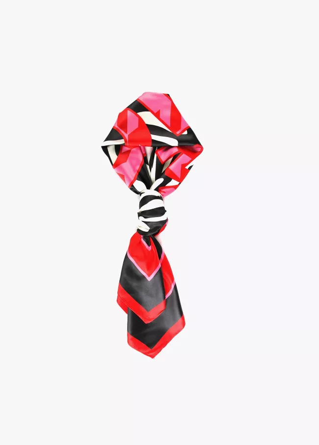 Foulard imprimé zèbre