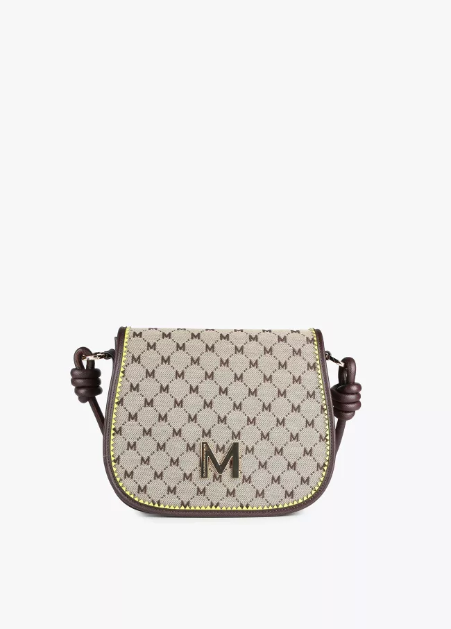 Crossbody bag with flap