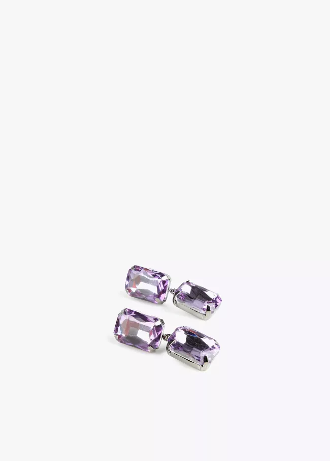 Brincos charms cristais