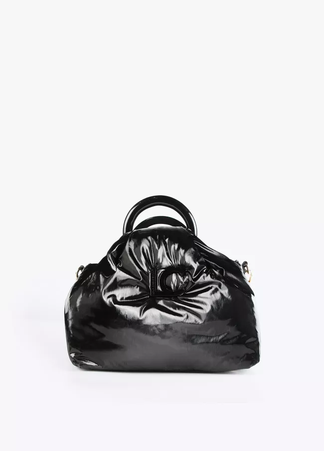 Round handle crossbody bag