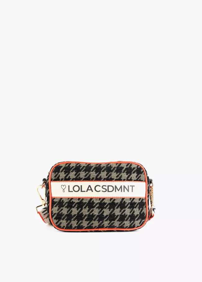 Houndstooth crossbody bag