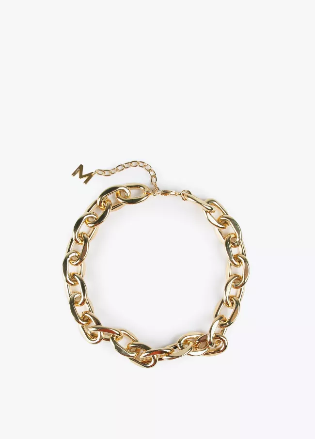 Collar eslabones anchos