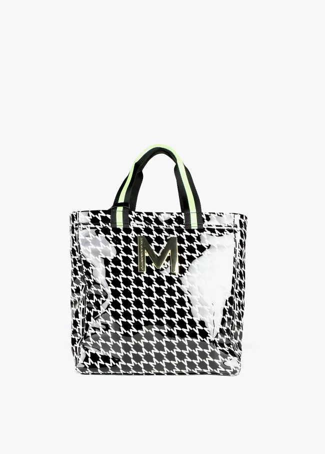 Sac cabas verni monogramme