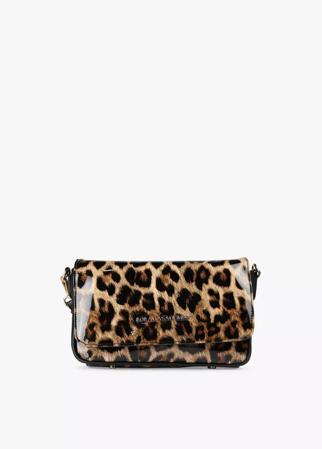 Bandolera animal print efecto plastificado