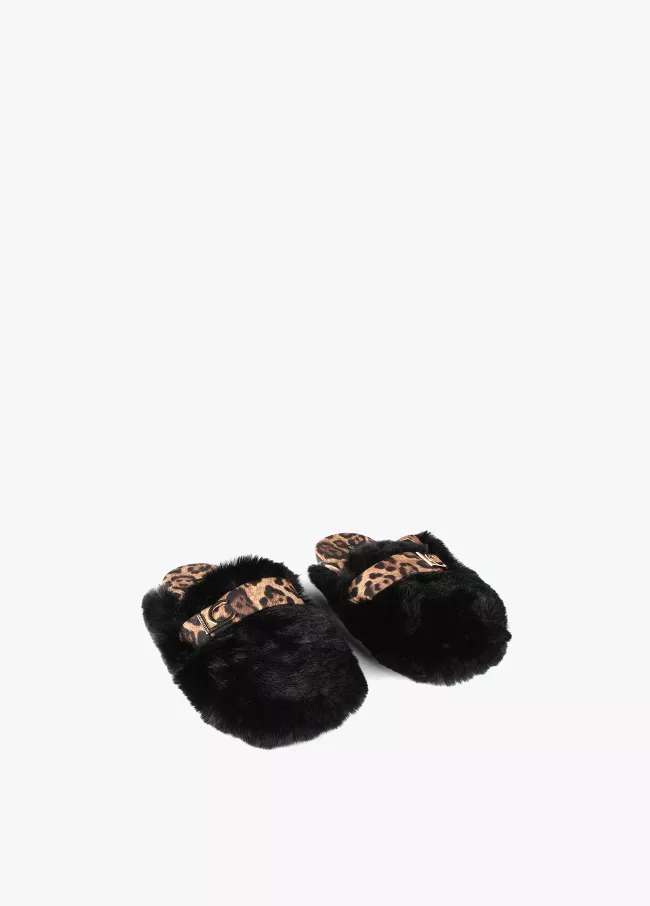 Chaussons combinés imprimé animal