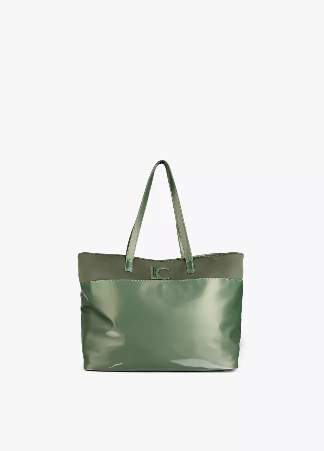 Tote bag efeito plastificado
