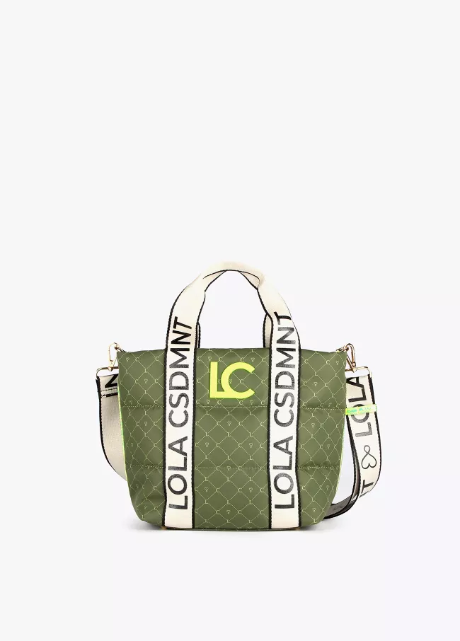 Mini tote bag monograma
