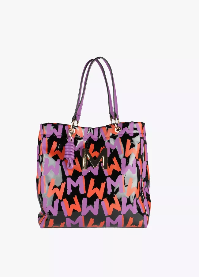 Shopper mit Graffiti-Laminat-Optik