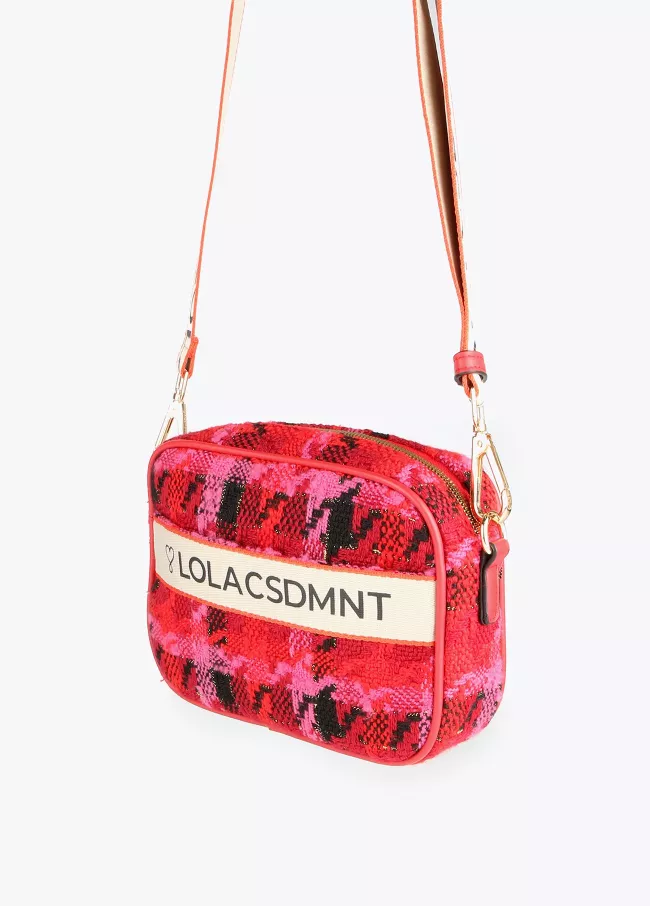 Houndstooth crossbody bag