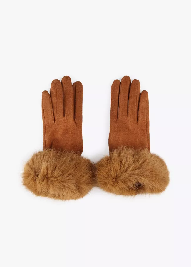 Guantes muñeca pelo