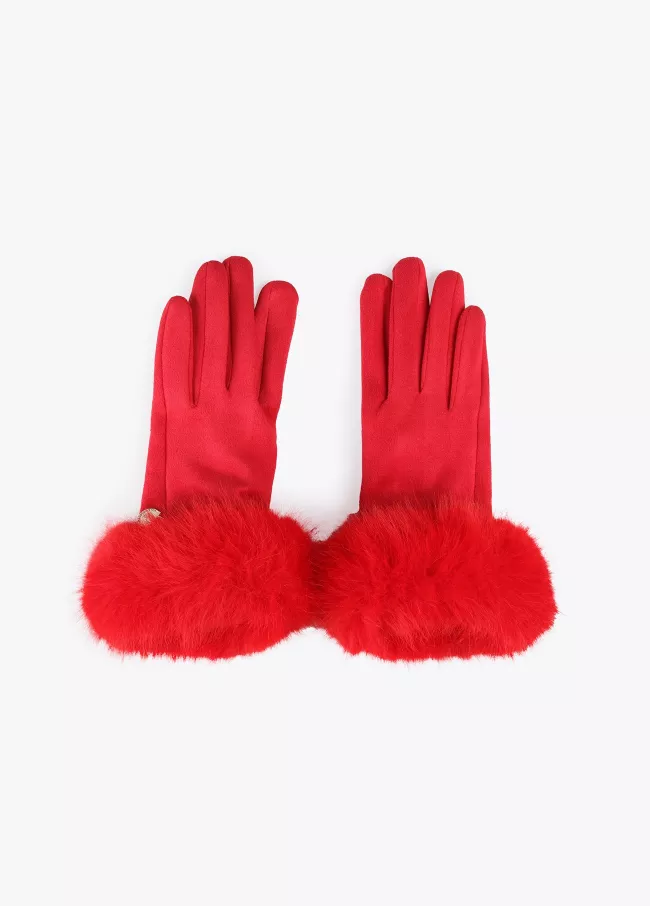 Fur gloves