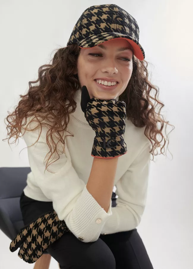 Guantes estampado pata de gallo