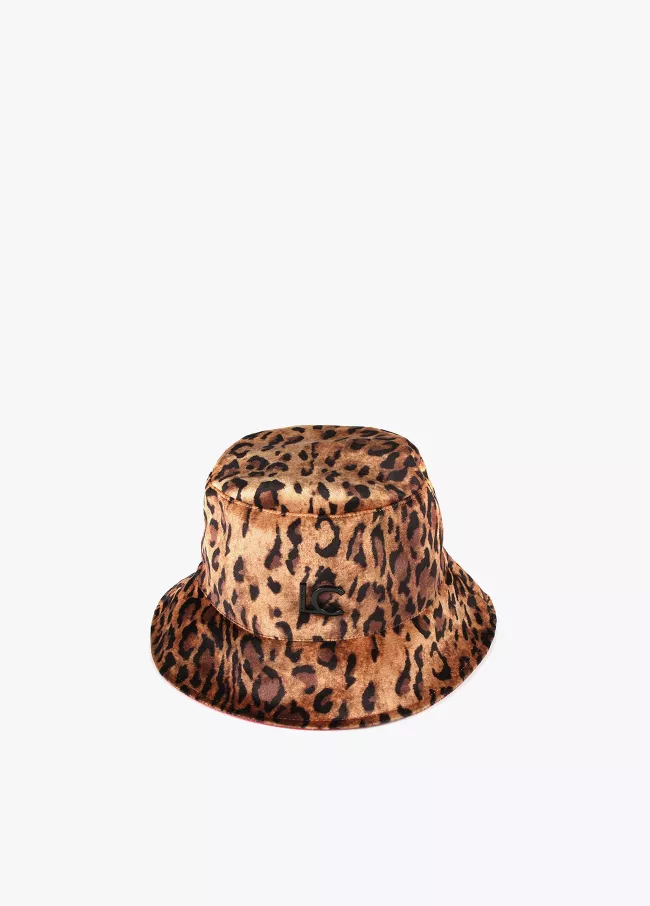 Gorro animal print reversível
