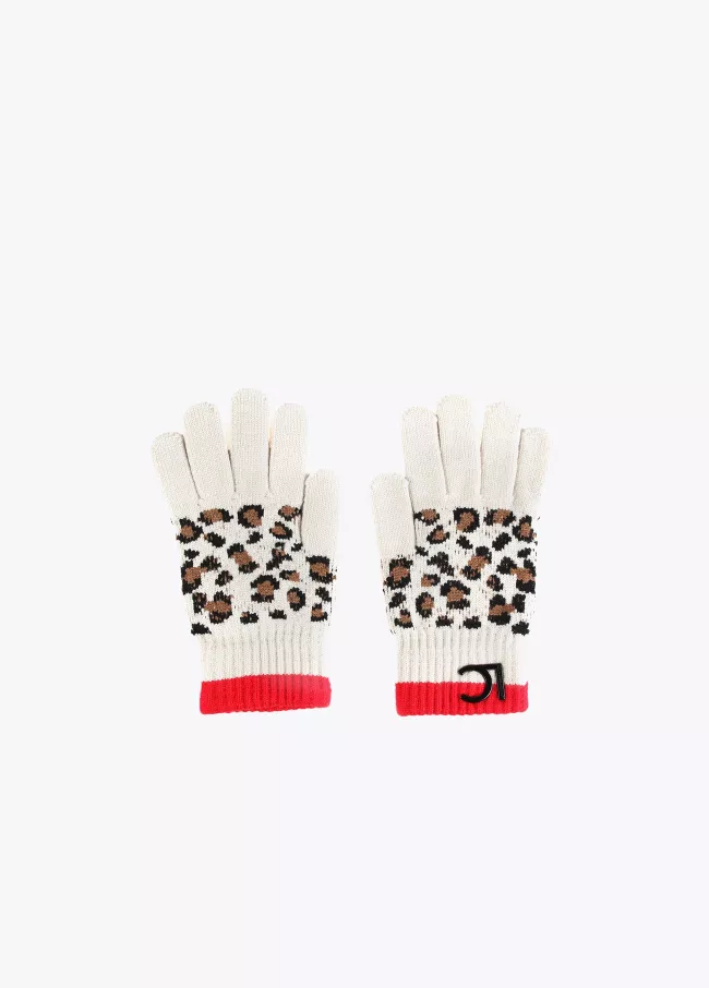 Animal print gloves