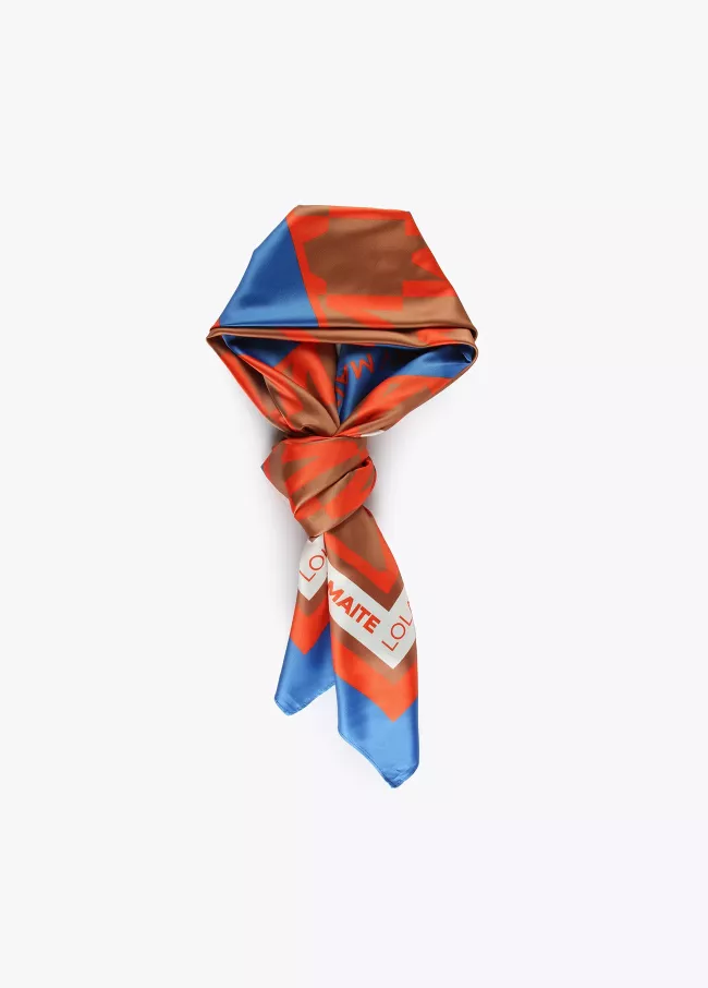 Lenço logotipado bicolor