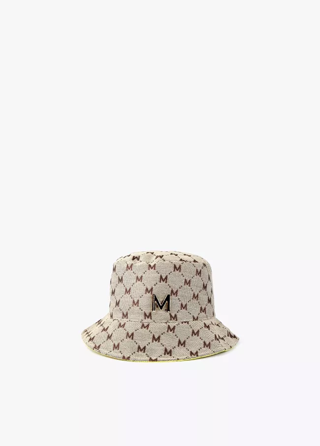 Logo hat with neon lining