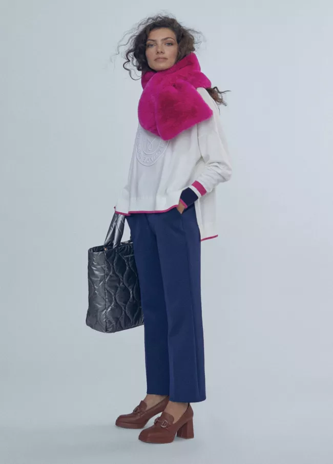 Sweater with cuff details