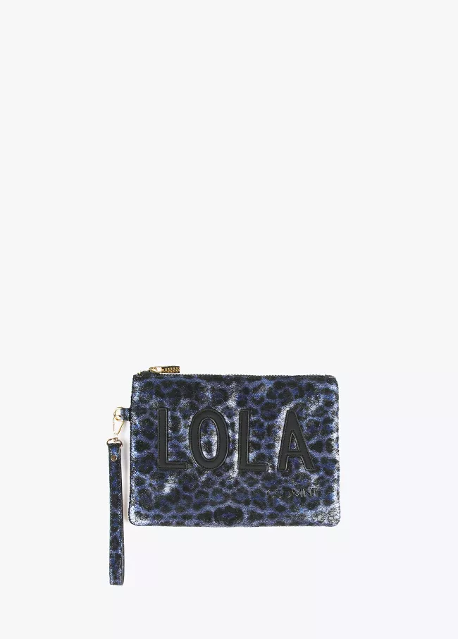 Metallisierte Brieftasche mit Animal Pri