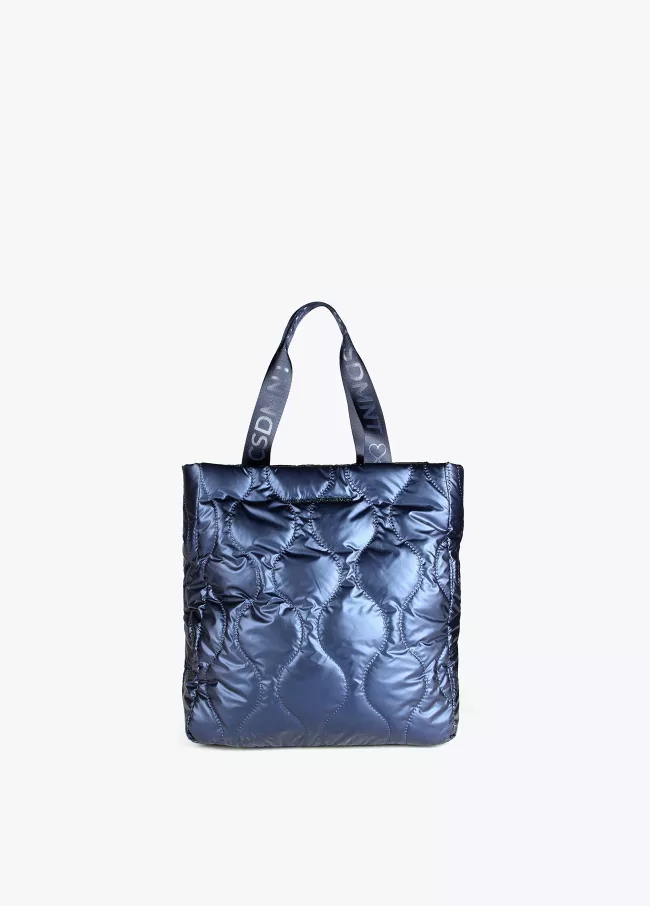 Tote bag metalizada e acolchoada