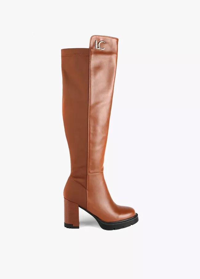Langschaftstiefel mit Karabiner und Absa
