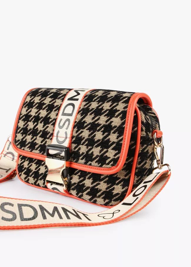 Houndstooth crossbody bag