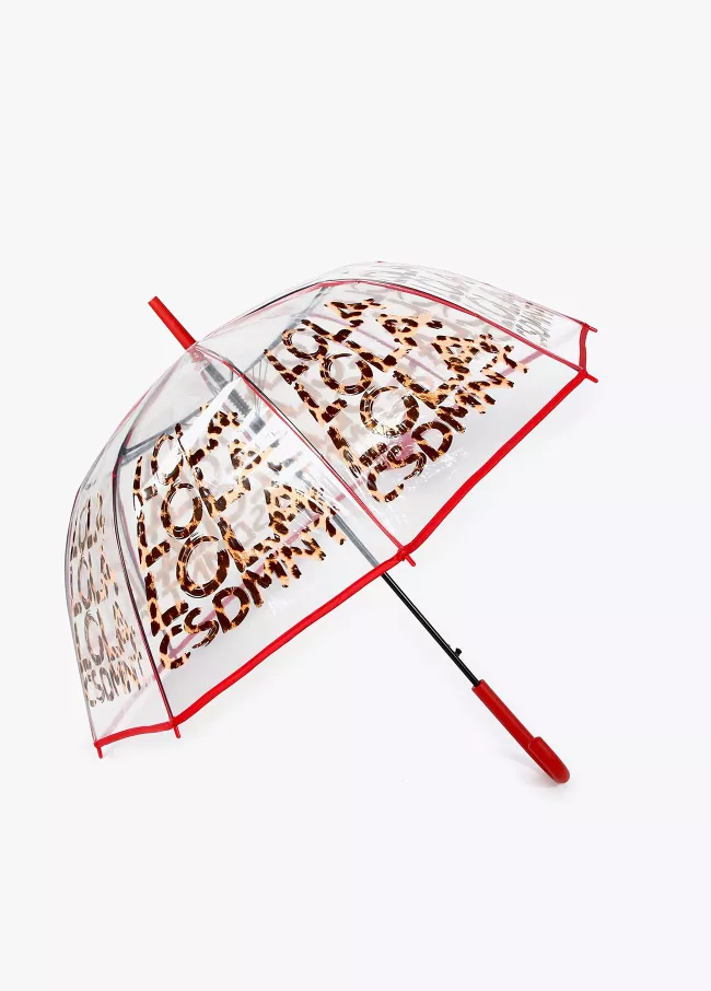 Guarda-chuva grande transparente