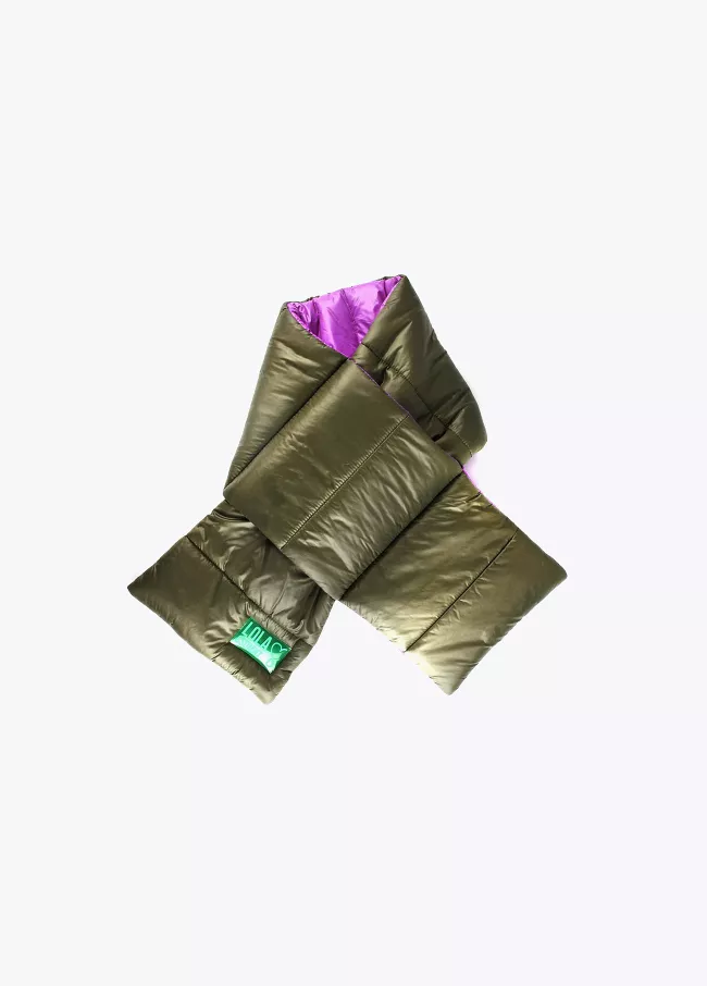 Two-tone padded snood
