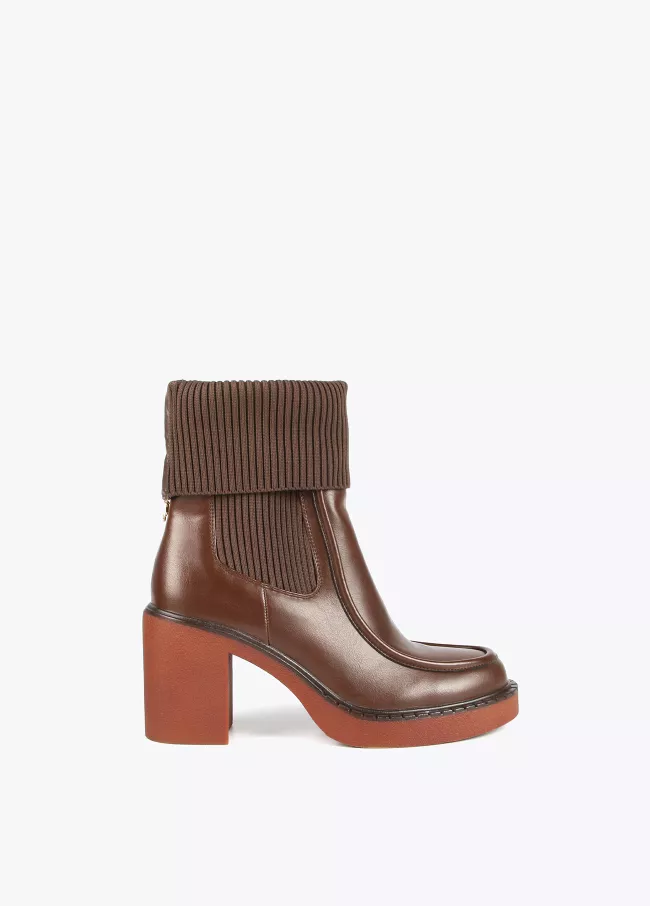 Sock-style ankle boots