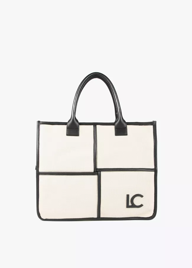 Sac cabas noir et blanc