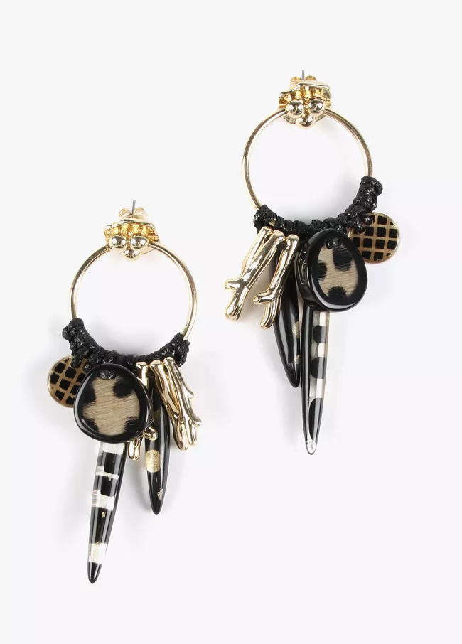 Pendientes de aro estilo africanos