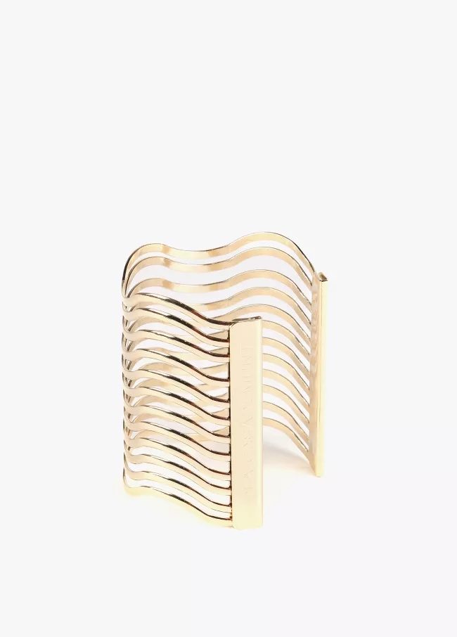 Brazalete ancho dorado